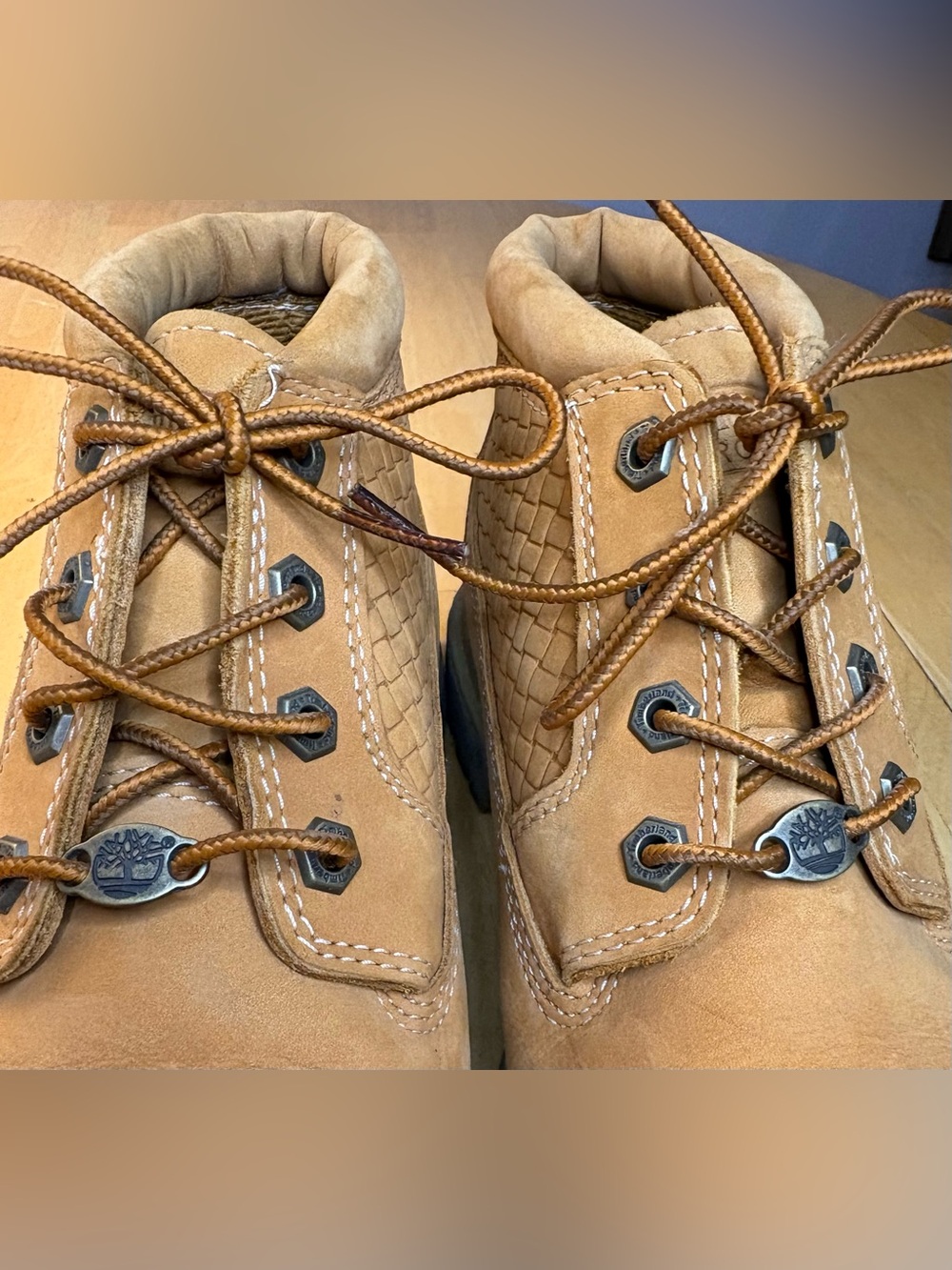 Timberland Nellie Waterproof Chukka Boot in Wheat Nubuck Lace-Up Ankle Boots (8) - Picture 6 of 11
